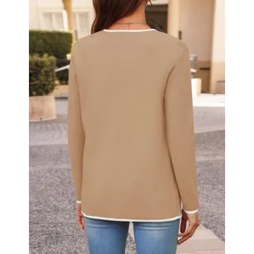 ZESICA Women's Stylish Knit Cardigan for All Seasons