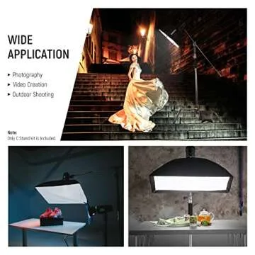 NEEWER C Stand 10.13ft with Boom Arm for Photographers