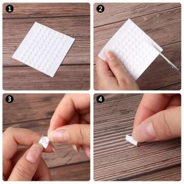 JANYUN 560Pcs Double Sided Sticky Clear Dots Stickers Removable Round Putty Sticky Tack No Trace Sticky Putty Waterproof Small Stickers for Festival Decoration (6mm, 560)