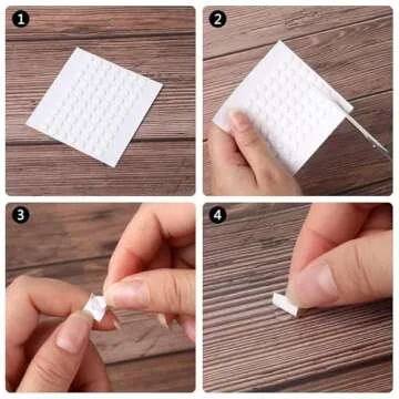 JANYUN 560Pcs Double Sided Sticky Clear Dots Stickers Removable Round Putty Sticky Tack No Trace Sticky Putty Waterproof Small Stickers for Festival Decoration (6mm, 560)