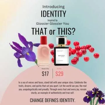 IDENTITY | Inspired by GLSSIER YOU | Pheromone Perfume for Men and Women | Extrait De Parfum | Long Lasting Dupe Clone Essential Oils Fragrance | Perfume De Hombre Mujer | (30 ml / 1 Fl Oz)