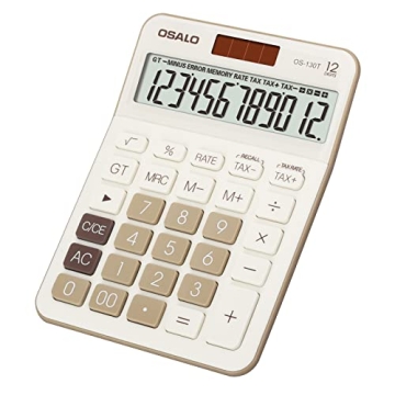 Pendency 12 Digit Office Calculator for Advanced Tax Calculation with Dual Power