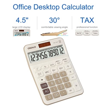 Pendency 12 Digit Calculator with Tax Functions & Big Display