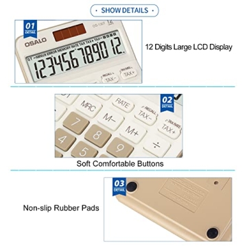 Pendency 12 Digit Calculator with Tax Functions & Big Display