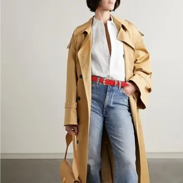 Elegant RISANTRY Women's Red Belt with Gold Buckle for Casual Wear