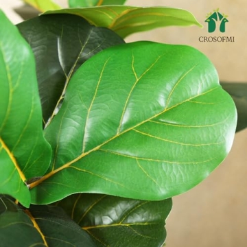 CROSOFMI 50 Inch Fiddle Leaf Fig Tree for Stunning Decor