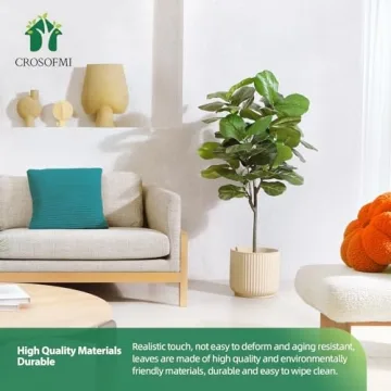 CROSOFMI 50 Inch Fiddle Leaf Fig Tree for Stunning Decor