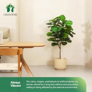 CROSOFMI 50 Inch Fiddle Leaf Fig Tree for Stunning Decor
