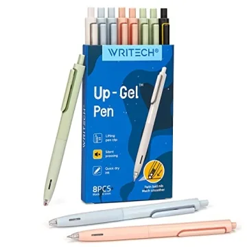 WRITECH Fine Point Gel Pens - 0.5mm No Smudge & Quick Dry, Perfect for Journaling, Sketching, and No...