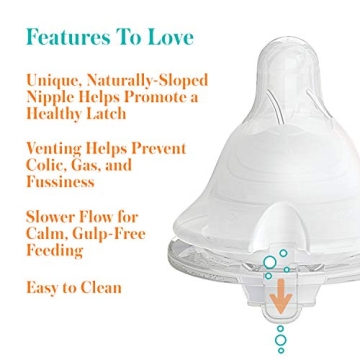 Evenflo Wide Neck Baby Bottles for Comfort Feeding
