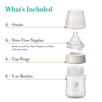 Evenflo Wide Neck Baby Bottles for Comfort Feeding