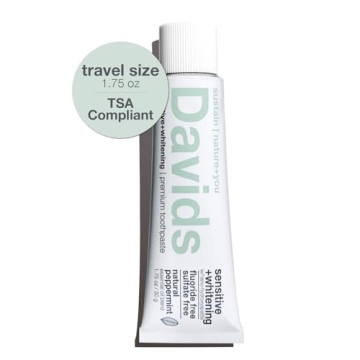 David's Travel Size Nano Hydroxyapatite Toothpaste - Ultimate Enamel Remineralization