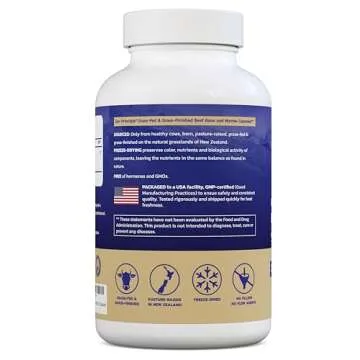 Zen Principle Grass Fed Beef Bone Marrow Supplement 3300mg