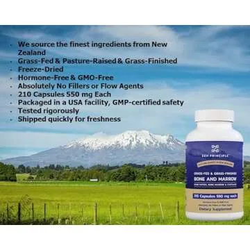 Zen Principle Grass Fed Beef Bone Marrow Supplement 3300mg