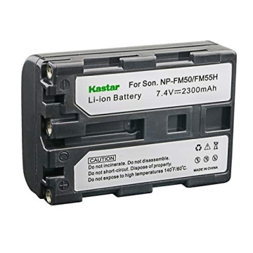 Kastar NP-FM50 Battery 3-Pack & Charger for Sony DCR Cameras