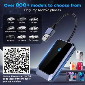 Wireless Android Auto Adapter for Factory Wired Cars