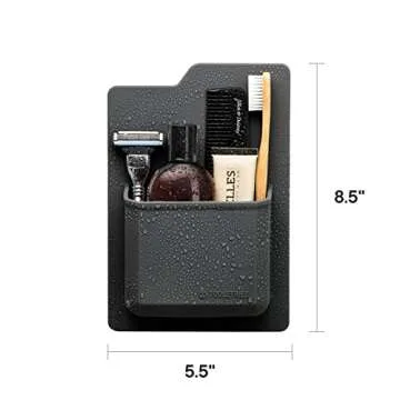 Tooletries James Organizer - Silicone Toiletry Holder Charcoal