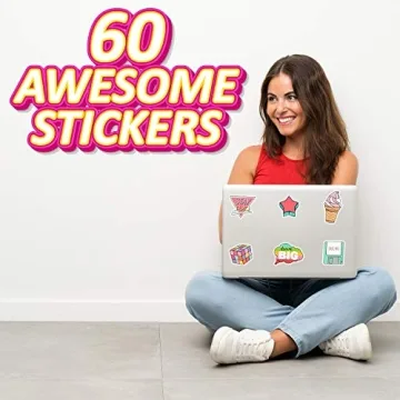 60 Stickers Pack | Cute Waterproof Stickers for Teens