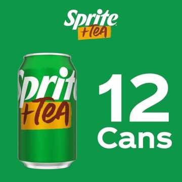 Sprite + Tea 12oz Cans - Refreshing Lemon Lime Flavor