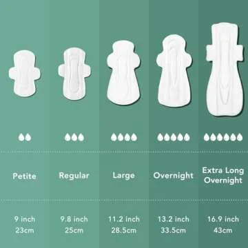 Rael Pads for Women, Organic Cotton Cover - Ultimate Absorbency, Feminine Care, Ultra Thin, Sanitary Napkins with Wings, Unscented (Extra Long Overnight, 12 Count)