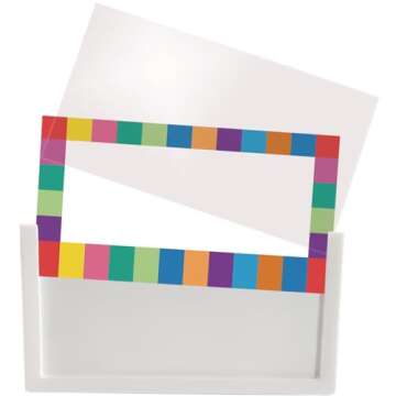 Really Good Stuff Durable Book and Binder Holder - 5pack, Bright Neon Colors, 5 ?? x 12 ?? x 7 ??, Classroom Organization, Storage Solution, Sturdy and Versatile