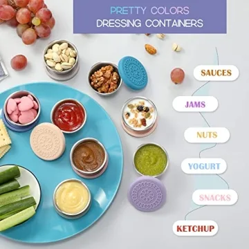 Durable 2.4oz Condiment Containers with Leakproof Lids