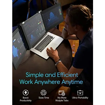 FOPO 12" Triple Monitor Extender for Ultimate Productivity