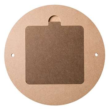 Bat System for Potter’s Wheel, 12” Round Outer Bat with Set of Six 7” Square Inner Bats, Bat Adapter with Removable Inserts for Throwing Pottery, for Potters and Clay Artists (6)