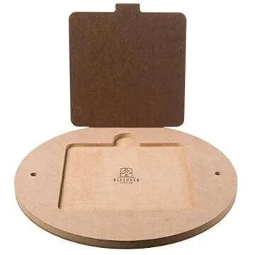 Bat System for Potter’s Wheel, 12” Round Outer Bat with Set of Six 7” Square Inner Bats, Bat Adapter with Removable Inserts for Throwing Pottery, for Potters and Clay Artists (6)