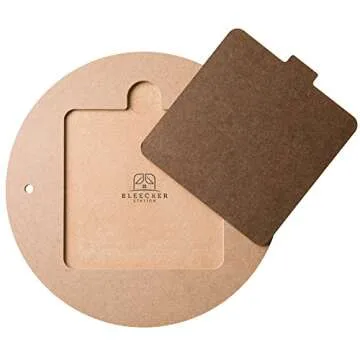 Bat System for Potter’s Wheel, 12” Round Outer Bat with Set of Six 7” Square Inner Bats, Bat Adapter with Removable Inserts for Throwing Pottery, for Potters and Clay Artists (6)