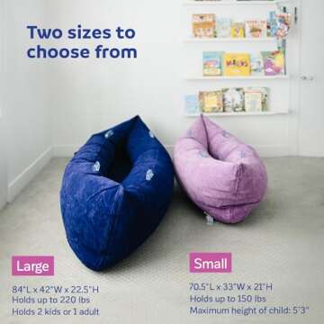 Fun and Function Air-Lite Cozy Canoe - Inflatable Sensory Peapod for Sensory Needs - Sensory Chair C...