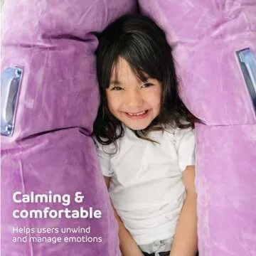 Fun and Function Air-Lite Cozy Canoe - Inflatable Sensory Peapod for Sensory Needs - Sensory Chair Compression Canoe for Kids Ages 3+ - Sensory Furniture - Purple - Medium