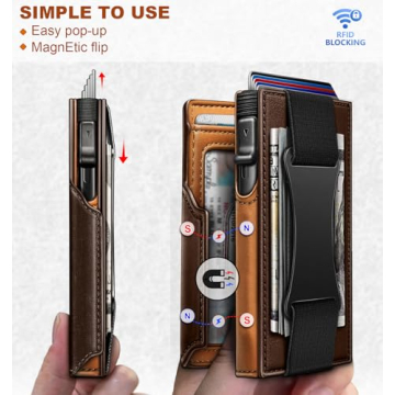 BULLIANT Men's Slim Wallet with Gift Box & Money Clip