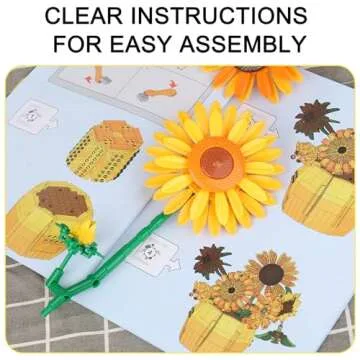 Xixikocol Sunflower Building Blocks Set for Art Lovers