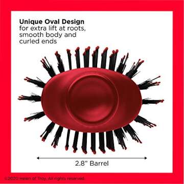 REVLON One-Step Volumizer Original 1.0 Hair Dryer and Hot Air Brush, Red