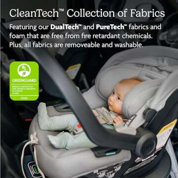 UPPAbaby Mesa Max Infant Car Seat/Base with Load Leg and Robust Infant Insert Included/Innovative Safety Features + Simple Installation/Direct Stroller Attachment/Greyson (Charcoal Mélange)