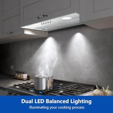 JOEAONZ 20 Inch Range Hood with 5-layer Mesh Filter