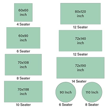 CPC Cotton Tablecloth 60x60 Inch Indian Block Print