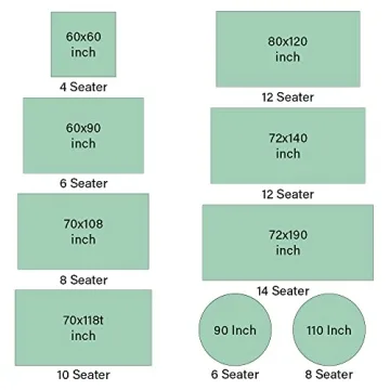 CPC Cotton Tablecloth 60x60 Inch Indian Block Print