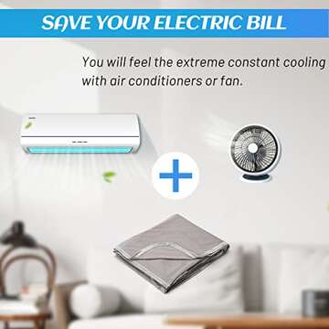 Tametra Cooling Blanket for Hot Sleepers - Queen Size