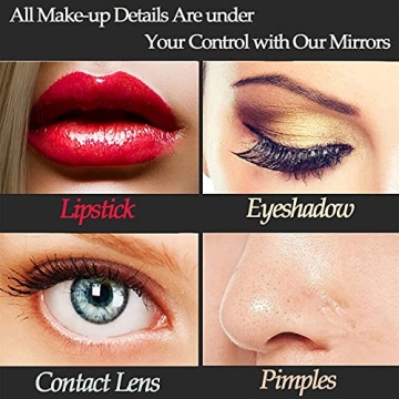 Despful Vanity Mirror with Lights and 10X Lens for Makeup