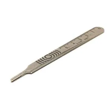 Swann Morton : Scalpel Handle No 3 for blades 10 : 10a : 11 : 12 : 15 : 15a (Original Version) (Original Version) (Solid Stainless Steel)
