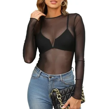 Shop Sexy Lace Long Sleeve Tops for Women Online