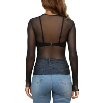 Shop Sexy Lace Long Sleeve Tops for Women Online