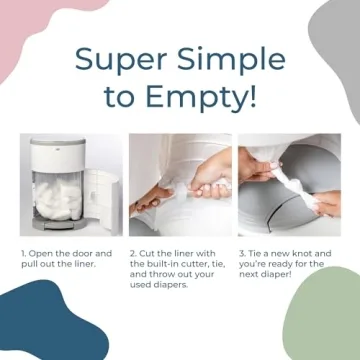 Hands-Free Dekor Plus Diaper Pail for Busy Parents