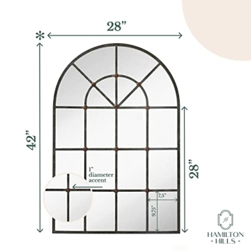 Stylish Hamilton Hills Arched Top Mirror for Home Decor