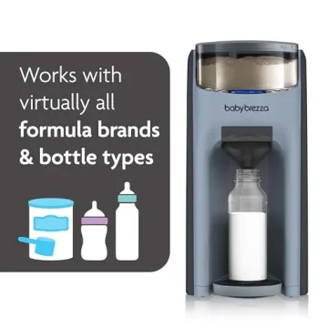 Baby Brezza New and Improved Formula Pro Advanced Formula Dispenser Machine - Automatically Mix a Warm Formula Bottle Instantly - Easily Make Bottle with Automatic Powder Blending, Slate