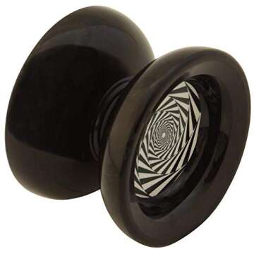 Yoyo King Black Mesmerize Professional Responsive Trick Yoyo with Ball Bearing Axle and Extra String