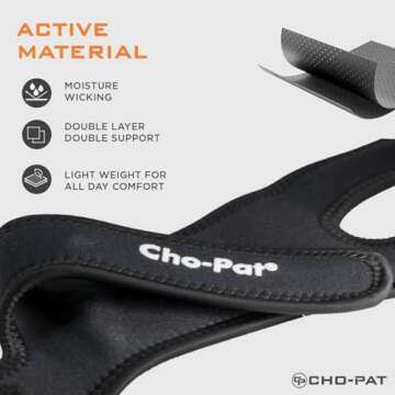Cho-Pat Dual Action Adjustable Knee Strap for Pain Relief