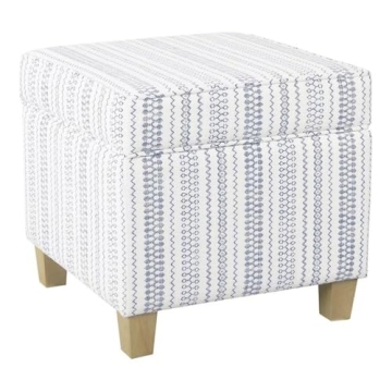 HomePop Classic Storage Ottoman with Lift-Off Lid